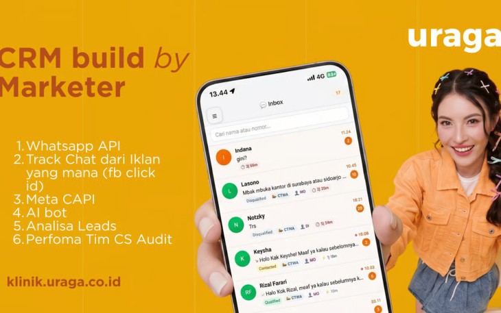 CRM WhatsApp untuk Klinik: Uraga Rilis Sistem Terintegrasi