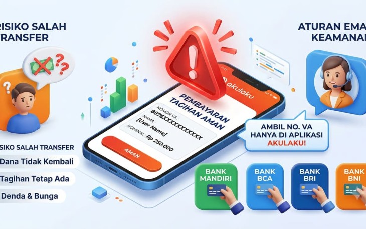 Cara Aman Bayar Tagihan Akulaku dan Akulaku PayLater via Virtual Account