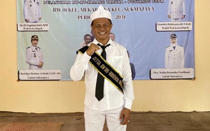 Ketua RW 01 Mekarjaya Rohendi Budiyana 