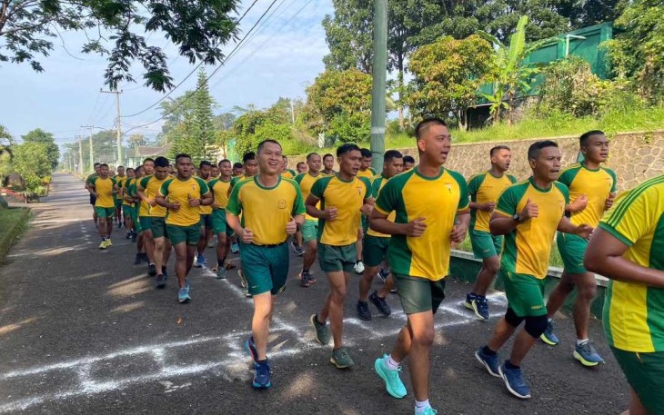 Lari erobik prajurit Yonkes 2 Kostrad