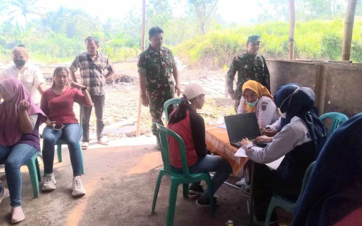 Pelaksanaan CKG di wilayah desa binaan