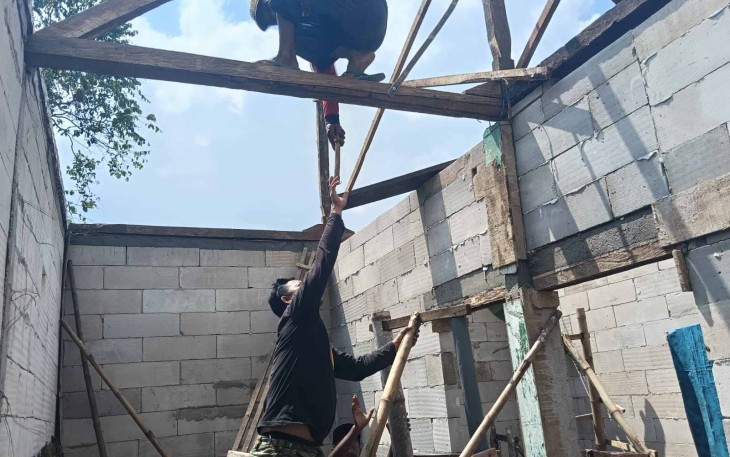Pengerjaan RTLH di Dusun Klagin