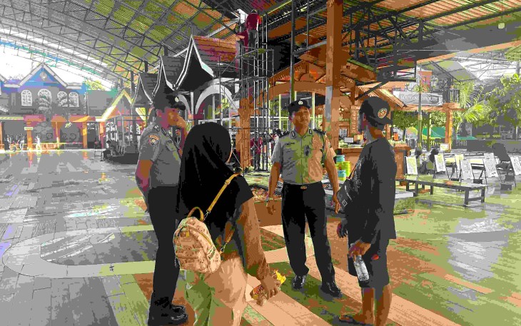 Patroli di lokasi wisata