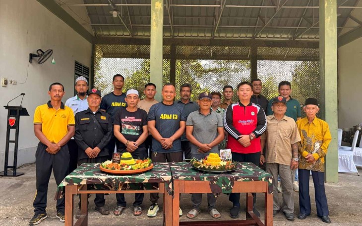 Semarak HUT Ke-64 Yonarmed 13/Nanggala di Tapal Batas RI-Malaysia