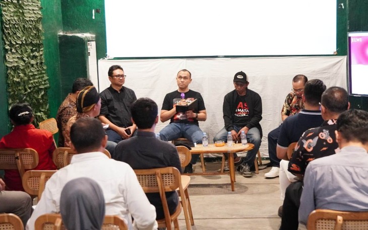 Kapolresta Malang Kota Kombes Pol Putu Kholis saat memberikan sambutan dalam acara dialog publik reformasi kepolisian di Kota Malang, Selasa (7/7)