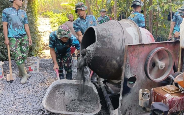 Material beton pengecoran jalan 