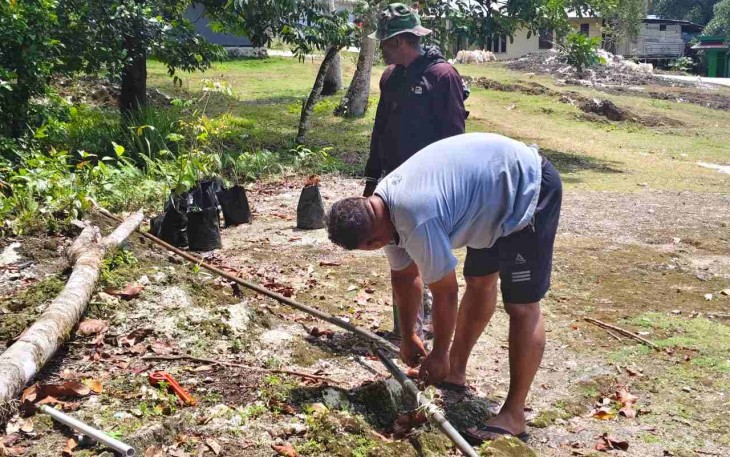 Perbaikan pipanisasi di Kampung Sesor