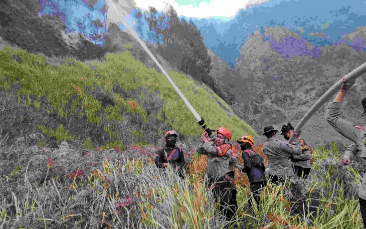 Jinakkan api di Kawasan JLKT Bromo