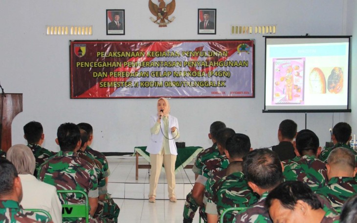 Penyuluhan P4GN di Kodim 0806/Trenggalek