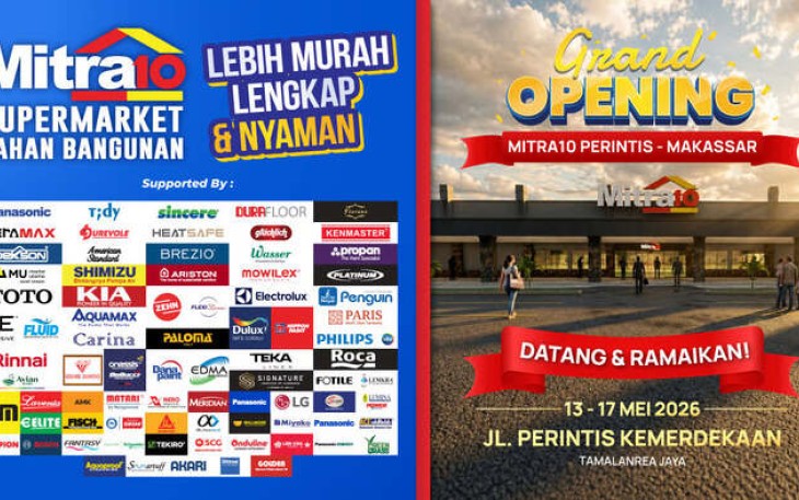 Grand Opening Mitra10 Perintis Makassar, Promo Besar untuk Elektronik dan Bahan Bangunan