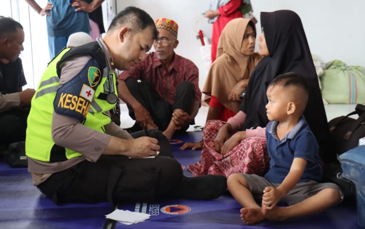 Pelayanan kesehatan Pusdokkes Polri untuk korban bencana di Aceh