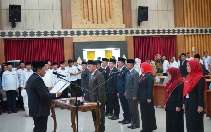 Wakil Gubernur Bengkulu Mian Melantik 14 Pejabat Eselon II Pemerintah Provinsi /Foto : MC 