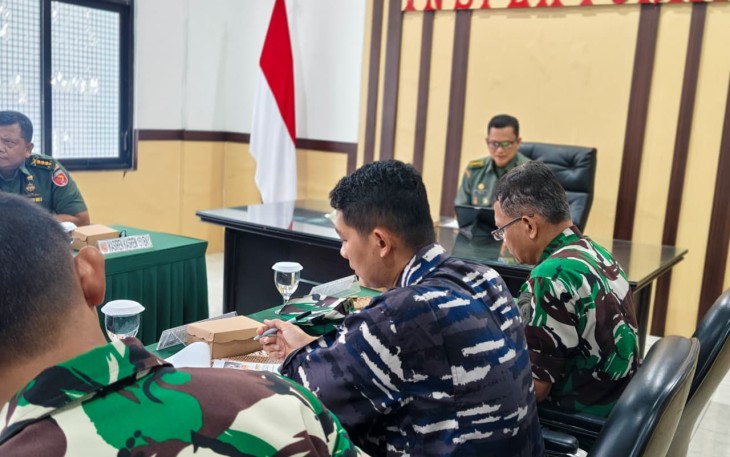 Rakor Audit Itjen TNI Periode I TA 2026 di Itdam XV/Pattimura