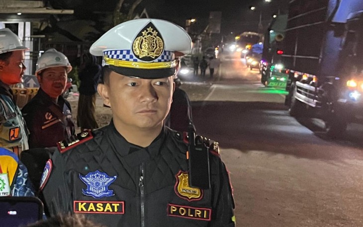 Kasatlantas Polres Jember AKP Bernadus Bagas Simarmata