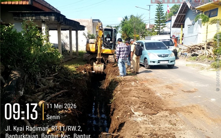 Drainase Masif untuk Cegah Banjir DPUBM Kabupaten Malang Fokus Benahi Saluran Jalan di Wilayah Rawan Genangan