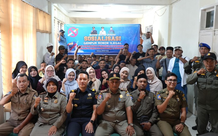 Gempur Rokok Ilegal di Lhokseumawe