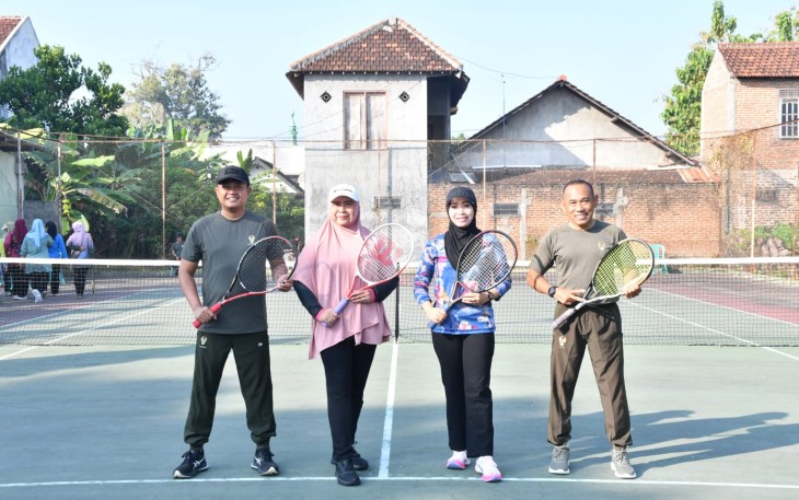Kodim Ponorogo Gelar Olahraga Bersama Wujudkan Fisik Yang Kuat dan Jiwa Korsa