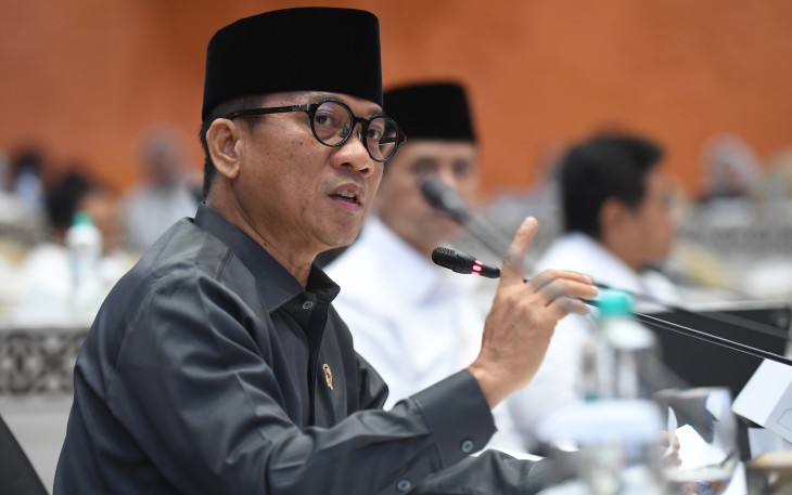 Menteri Desa dan Pembangunan Daerah Tertinggal (Mendes PDT) Yandri Susanto hadiri Rapat Kerja dengan Komisi V DPR pada Rabu (10/6/2026)