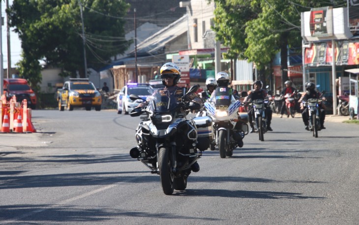 Polres Sumenep Patroli Skala Besar Pastikan Perayaan 1 Suro Kondusif