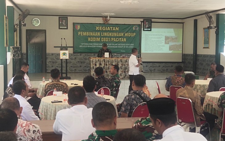 Wujud Kepedulian TNI AD Jaga Kelestarian Alam, Kodim Pacitan Menggelar Program Pembinaan Lingkungan Hidup