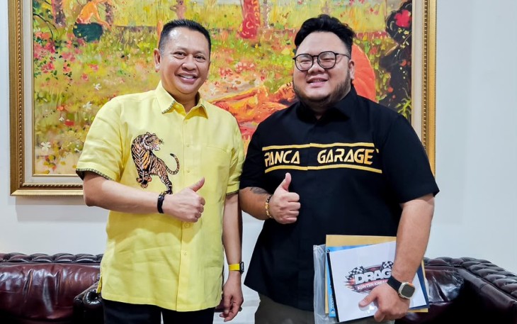 Anggota DPR RI sekaligus Ketua MPR RI ke-15 dan Ketua Dewan Pembina Ikatan Motor Indonesia (IMI), Bambang Soesatyo (Bamsoet)