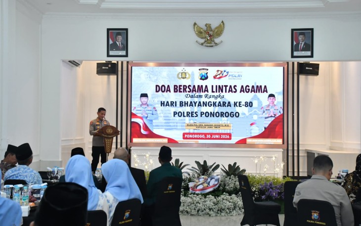 Dandim Ponorogo Hadiri Rangkaian Peringatan Hari Bhayangkara ke-80