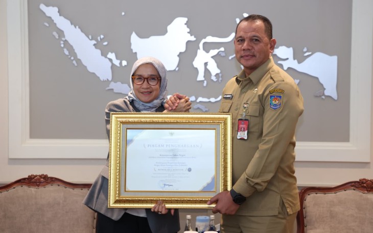 Direktur Jenderal (Dirjen) Bina Pemerintahan Desa (Pemdes) Kementerian Dalam Negeri (Kemendagri) La Ode Ahmad P. Bolombo