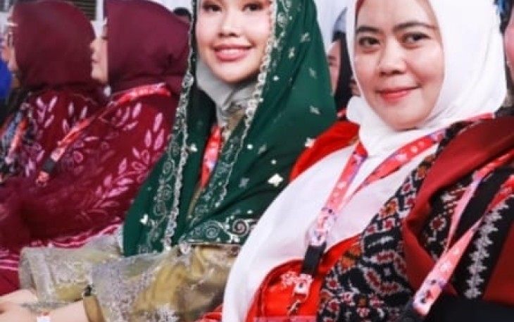 Ketua Dekranasda Kabupaten Bintan, Hafizha Rahmadhani, menghadiri Puncak Hari Ulang Tahun (HUT) ke-46 Dewan Kerajinan Nasional (Dekranas) yang digelar di Trans Studio Mall Makassar