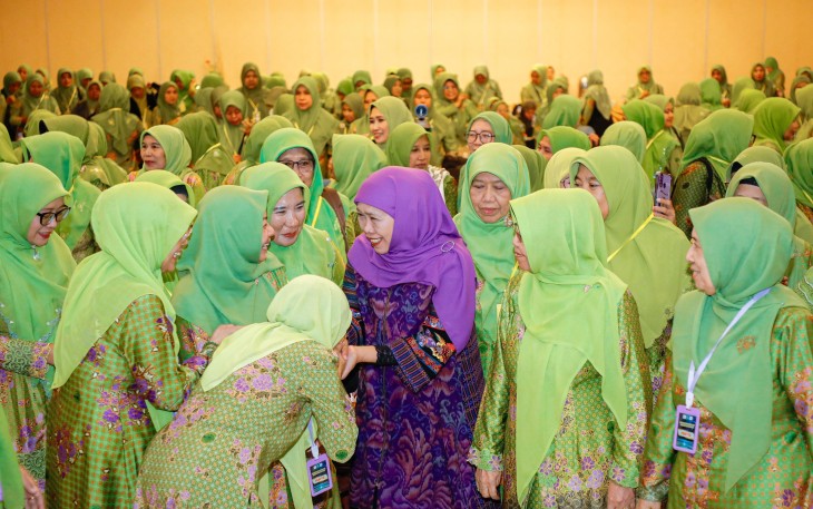 Ketua Umum Dewan Pembina Pimpinan Pusat Muslimat Nahdlatul Ulama (NU), Khofifah Indar Parawansa