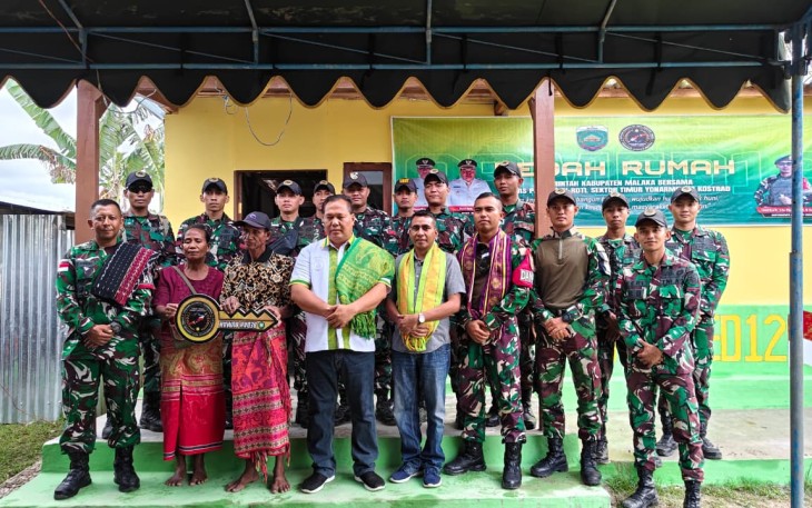 Wujud Nyata Kepedulian di Tapal Batas, Satgas Pamtas RI–RDTL Sektor Timur Yonarmed 12 Kostrad 