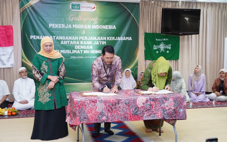 Bank Jatim dan PCI Muslimat NU Hong Kong Jalin Kerja Sama Pemanfaatan Layanan Remitansi bagi PMI 