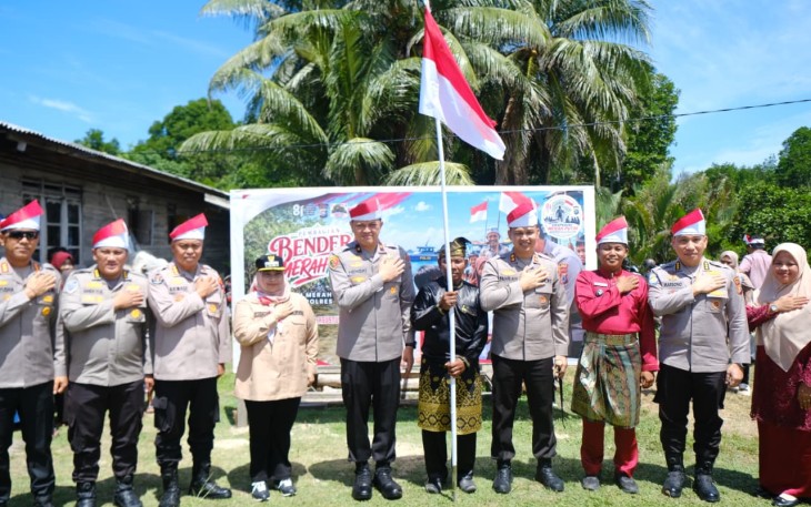 Ekspedisi Merah Putih Polda Riau tiba di Rupat, Kabupaten Bengkalis