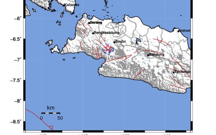 Gempa Bumi Tektonik M3.2 Dirasakan di Wilayah Bogor Jawa Barat 