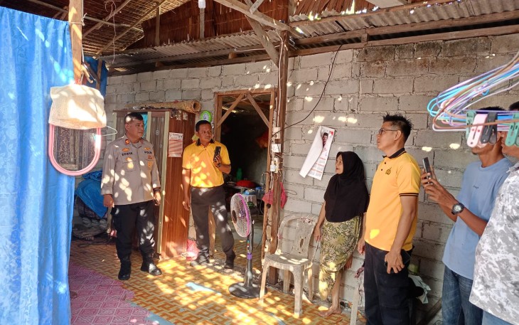 Polsek Kuba Bedah Rumah Warga Lansia
