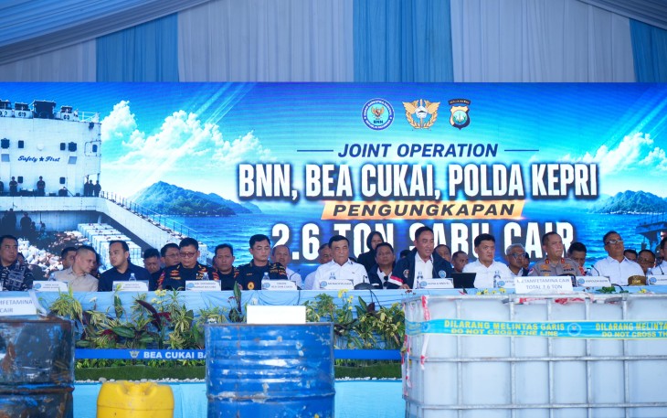Operasi Gabungan Ungkap 2,6 Ton Cairan Mengandung Met amfetamin di Kapal MV Ocean Porter Berbendera Tanzania 