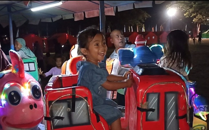Trauma Healing Korem 161/WS Bangkitkan Keceriaan Anak-Anak Korban Gempa Flores