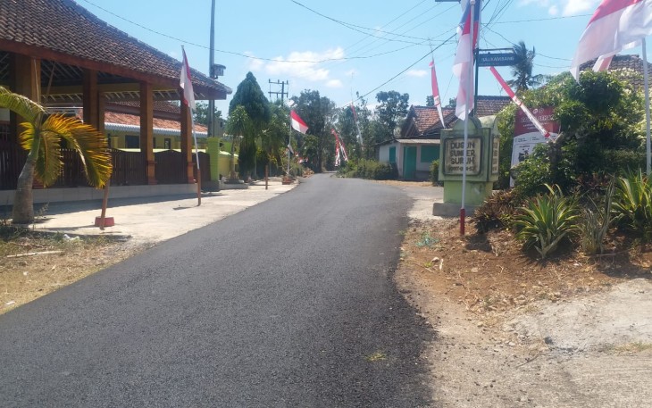 DPUBM Kabupaten Malang Tuntaskan Pengaspalan Hotmix Jalan Sumber Suruh