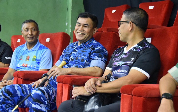 Kehadiran Dankoharmatau Suntikan  Semangat, Atlet TNI Tampil Pantang Menyerah di Piala Panglima TNI