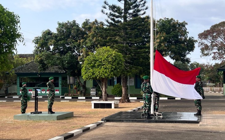 Kodim 0801/Pacitan Rutin Gelar Upacara Hari Senin, Tumbuhkan Semangat Nasionalisme 