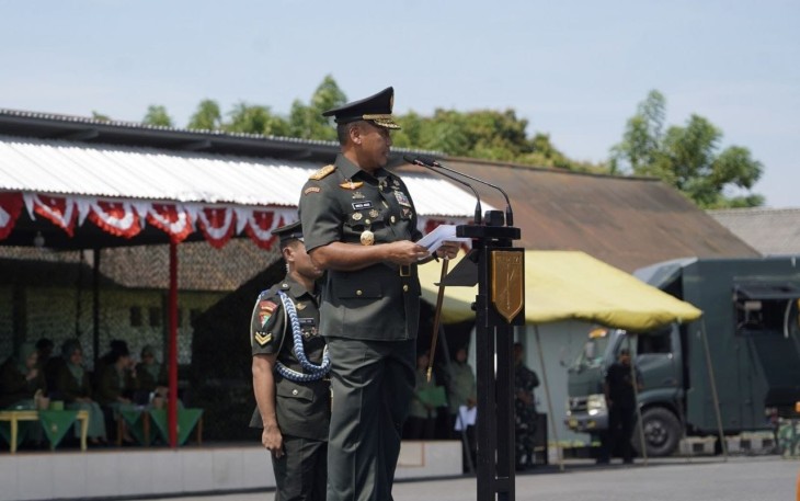 Pangdam XIII/Merdeka Mayjen TNI Mirza Agus Bacakan Amanat Jenderal TNI Maruli Simanjuntak 