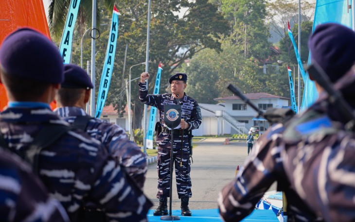 Apel Siaga Hari Jadi ke-81 TNI AL, Kodaeral IX Teguhkan Kesiapsiagaan Jaga Kedaulatan Laut Indonesia