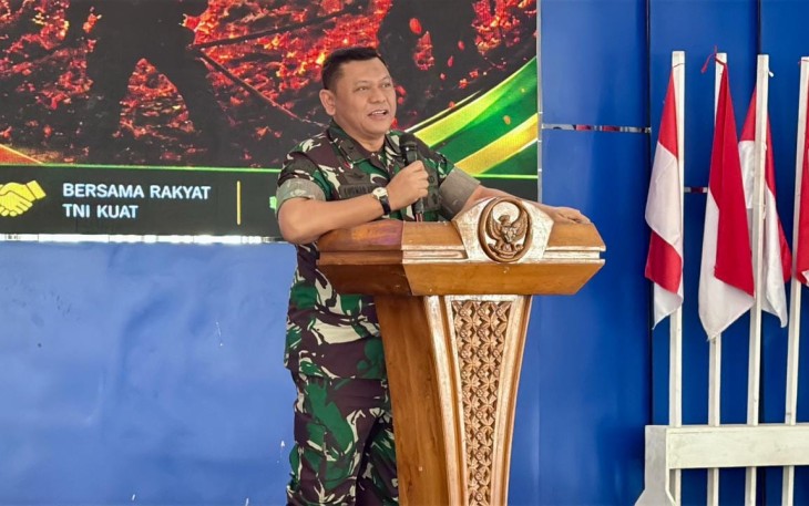 Brigjen TNI Luqman Arief selaku Ketua Tim Penyuluh Karhutla Wilayah Melawi 
