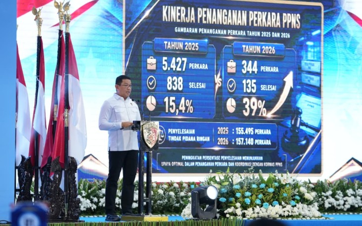 Kabareskrim Polri Komjen Pol. Drs. Syahardiantono, M.Si. saat membuka Rapat Koordinasi Korwas PPNS Tahun Anggaran 2026 di Aula Bareskrim Polri, Jakarta, Kamis (10/9/2026)