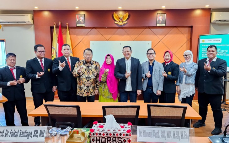Anggota DPR RI Fraksi Partai Golkar sekaligus Ketua MPR RI ke-15 dan dosen pascasarjana Universitas Borobudur, Universitas Pertahanan dan Universitas Jayabaya, Bambang Soesatyo (Bamsoet)