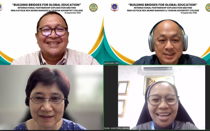 SMA Rex Mundi Manado Bersama Taiwan Adventist College Jajaki Global Education Partnership