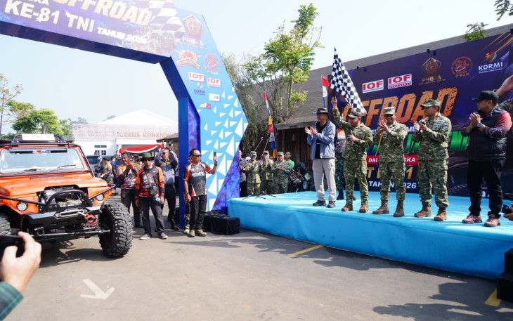 Panglima TNI Tinjau Bakti Sosial dan Open Tournament Off Road di Ciwidey Jawa Barat