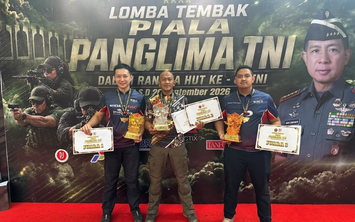 Kombes Pol. Rantau Isnur Eka Raih Juara II Overall Handgun Divisi Standar di Panglima TNI Cup 2026