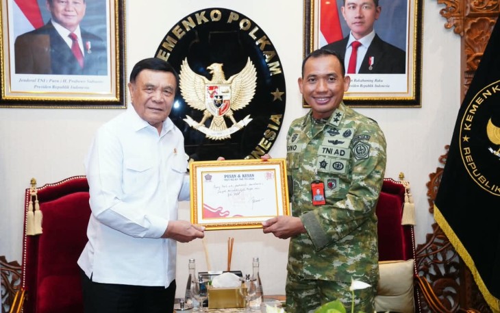 Pesan Menko Polkam Jenderal TNI (Purn) Djamari Chaniago: Pegang Teguh Sumpah Prajurit, Sapta Marga dan 8 Wajib TNI