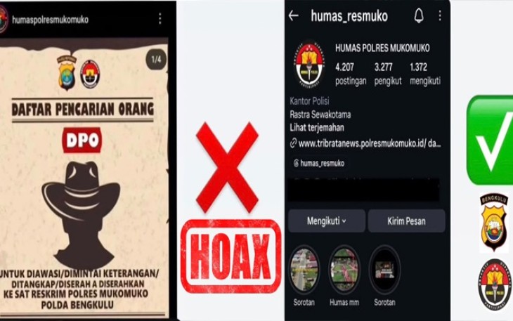 Polres Mukomuko Klarifikasi Akun Mengatasnamakan Humas, Masyarakat Diimbau Tidak Mudah Percaya Informasi DPO
