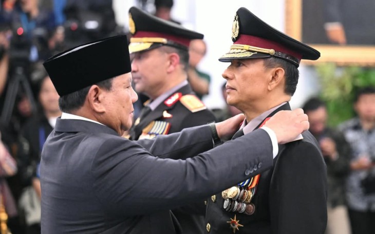 Panglima TNI Hadiri Pelantikan Kapolri dan Wakapolri di Istana Negara